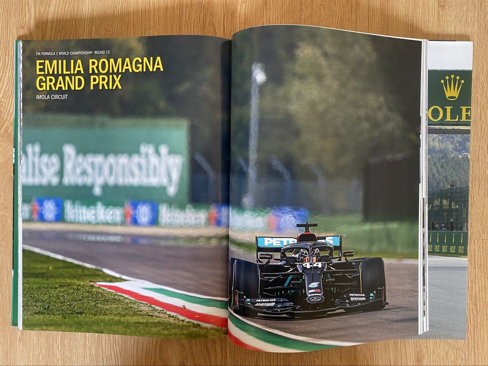 Livro sobre formula 1, época 2020