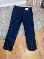 Granatowe meskie spodnie dresowe adidas rozm L na silownie trening