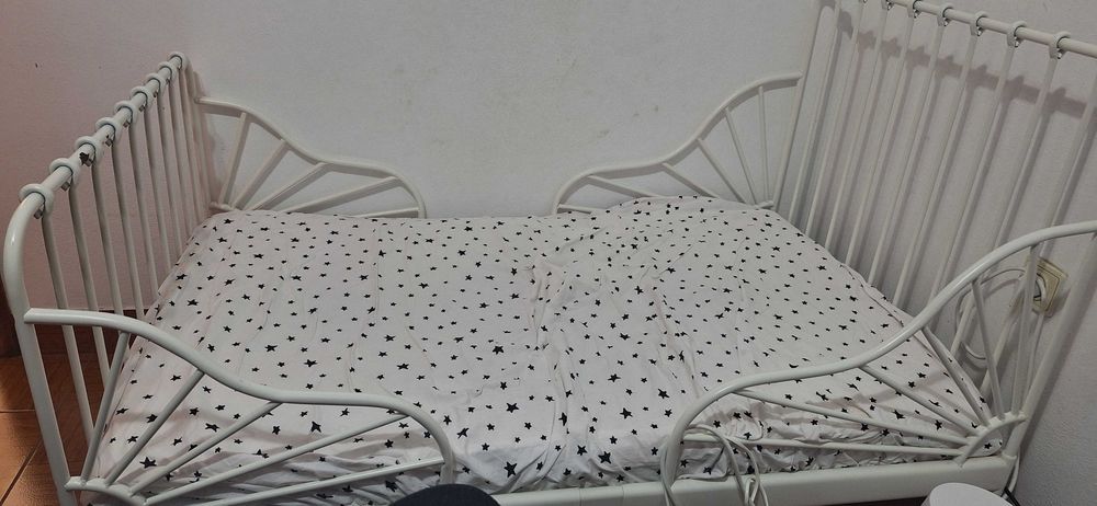 Cama solteiro extensível completa