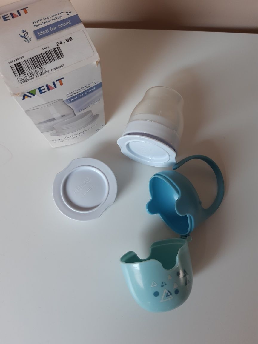 Suszarka na butelki+Avent Pojemnik na Smoczki x 3