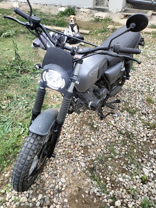Motocykl Brixton Felsberg 125 #scrambler #caferacer #kat.B