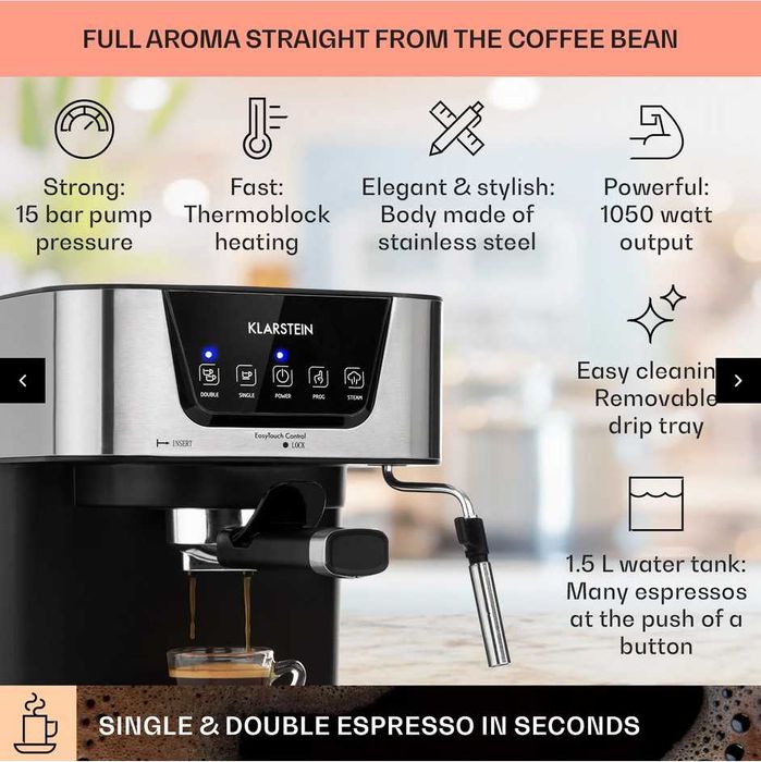 Ekspress ciśnieniowy Arabica Klarstein