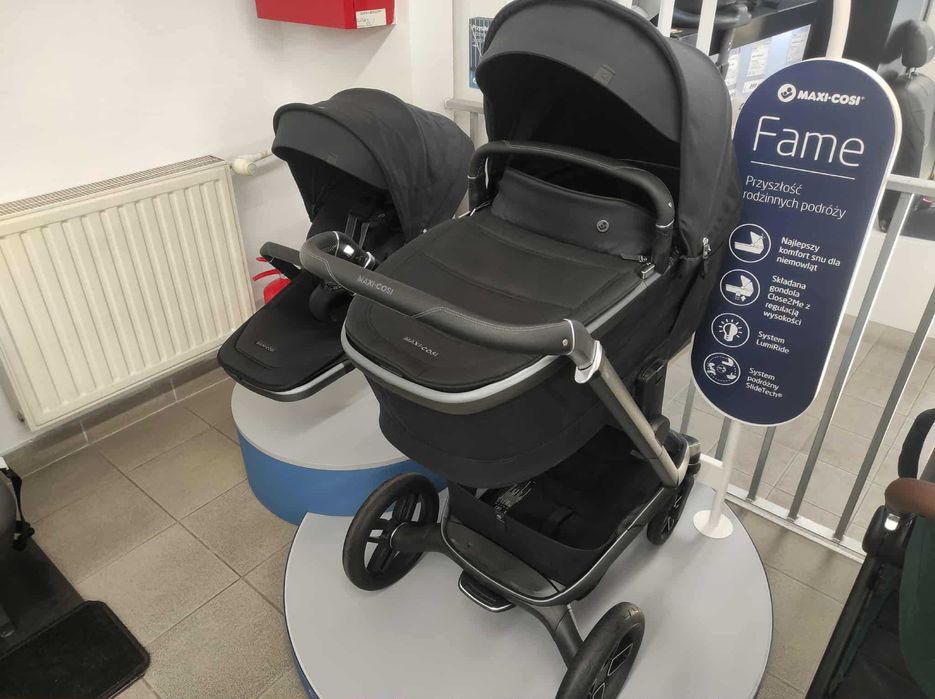 Wózek dziecięcy MAxi Cosi Fame Luxe Twillic Black 2w1 Z EKSPOZYCJI