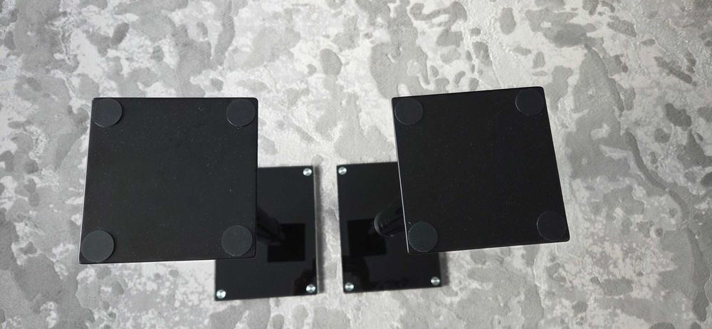 Podstawki 2 szt. pod kolumny 73 cm czarne SUPER STAN