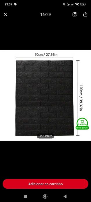 pacote de 10 autocolcantes de pared.