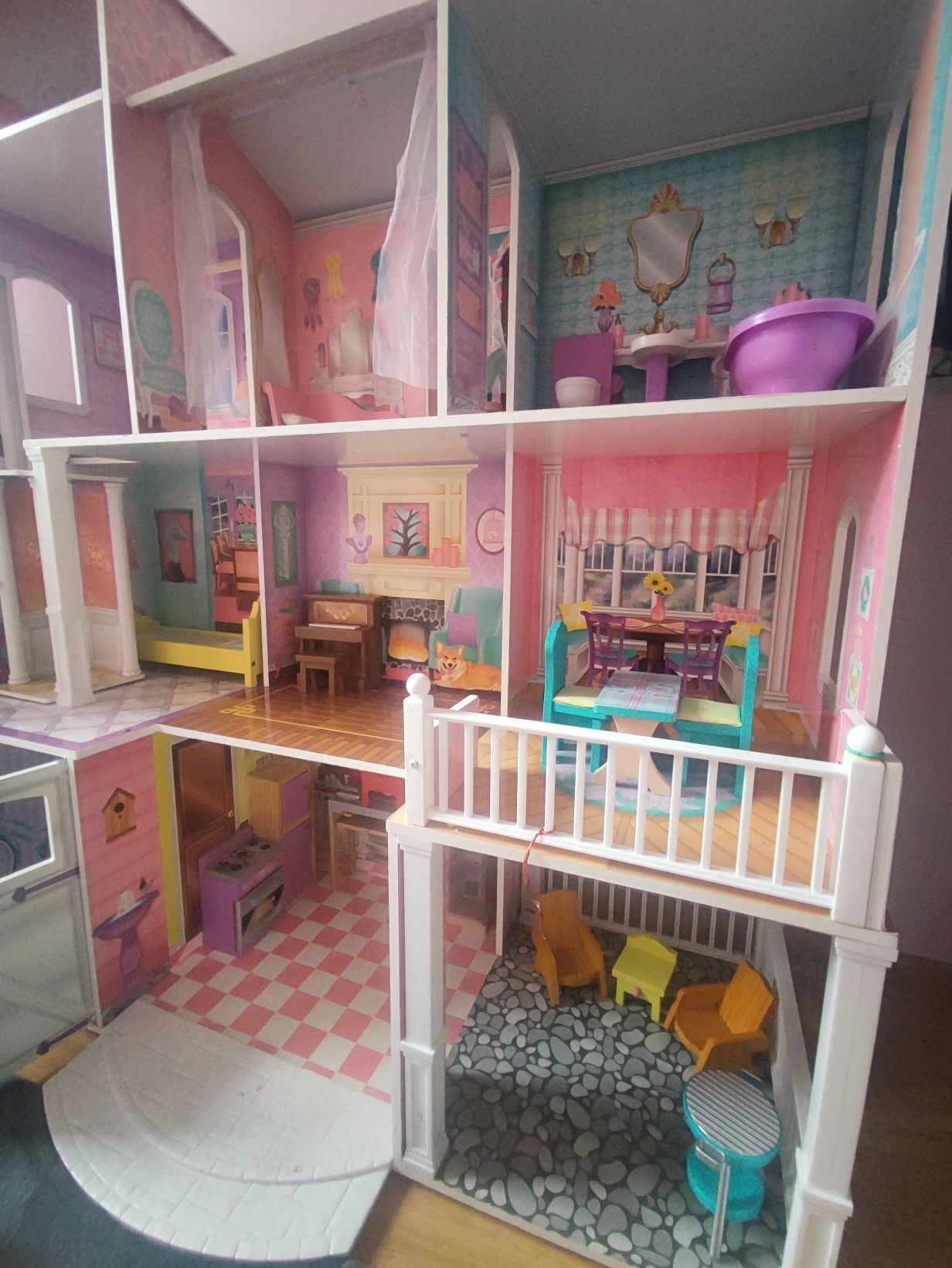 Duży domek dla lalek Barbie