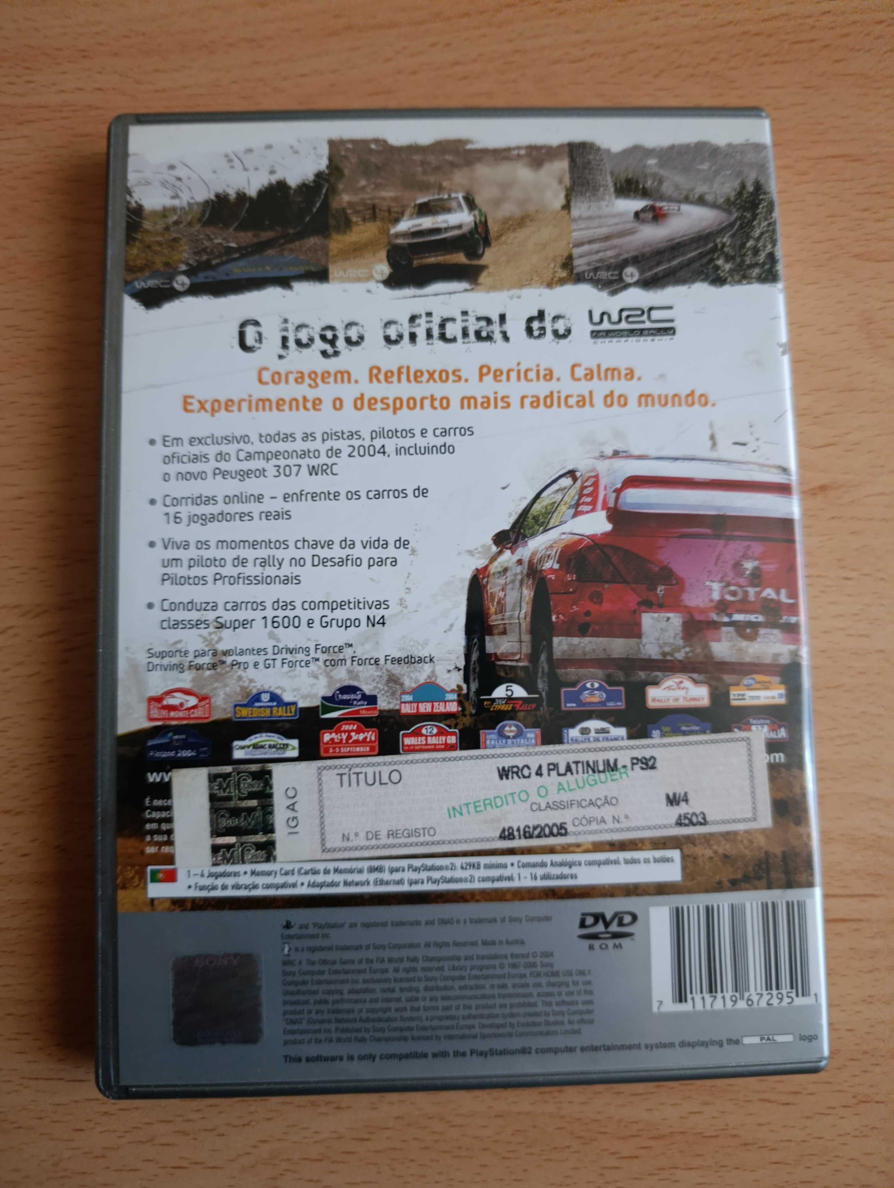 WRC 4 jogo PlayStation 2