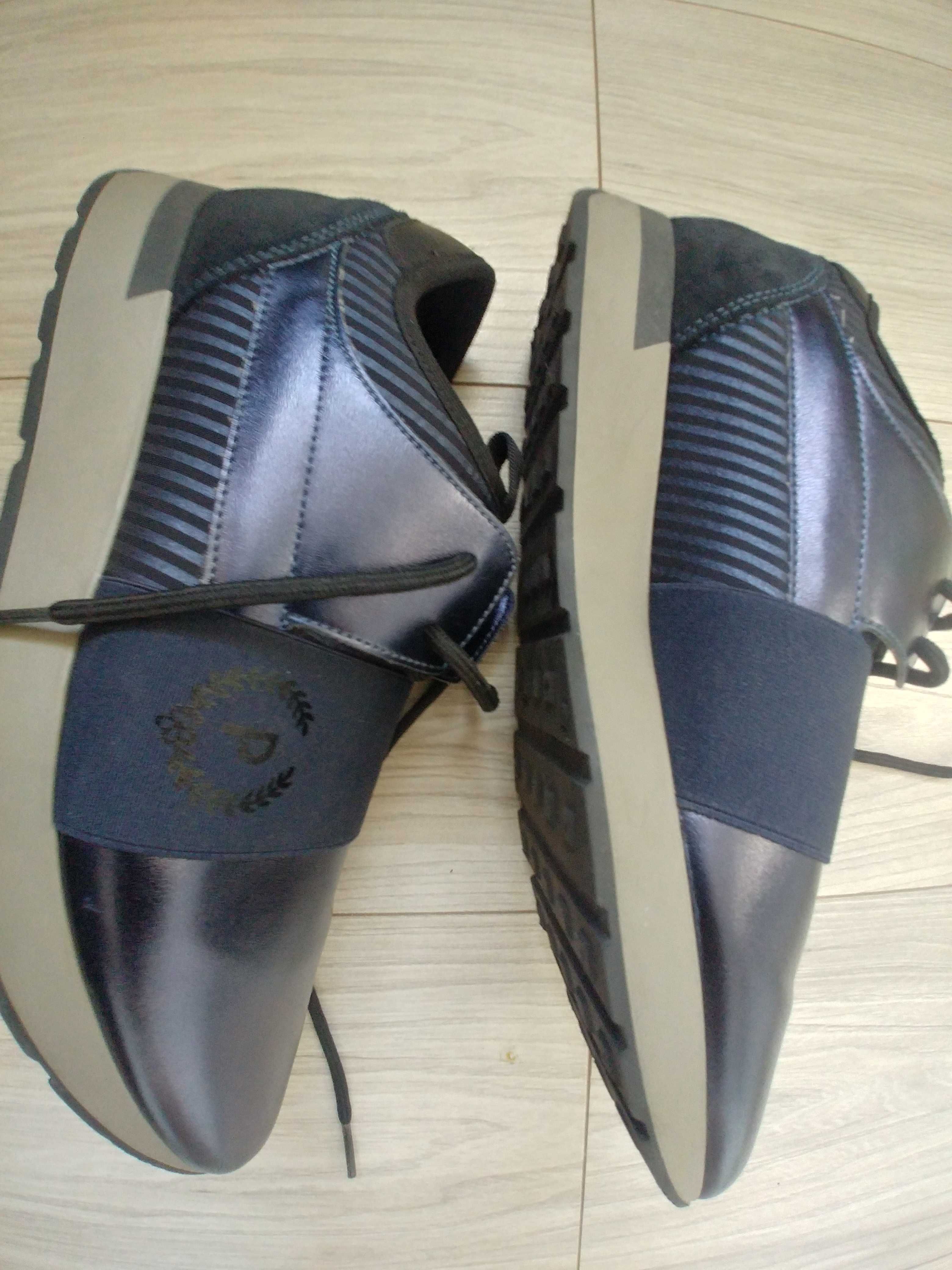 Pollini sneakersy adidasy skorzane damskie 40