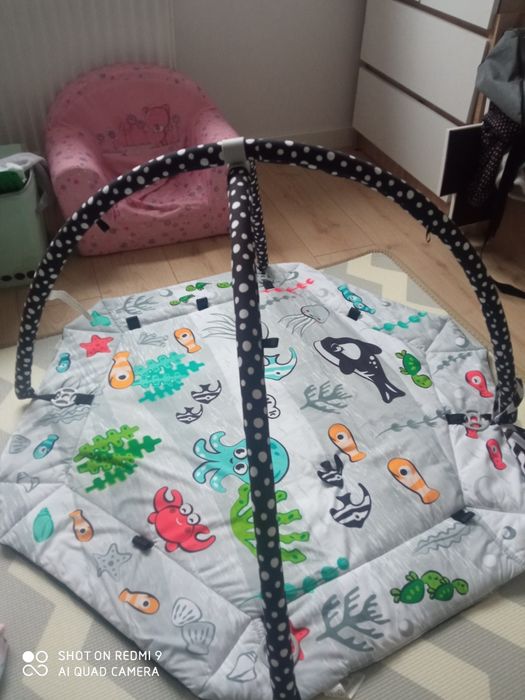 Mata edukacyjna sensoryczna dla niemowlaka kinderkraft pałąk morze sea