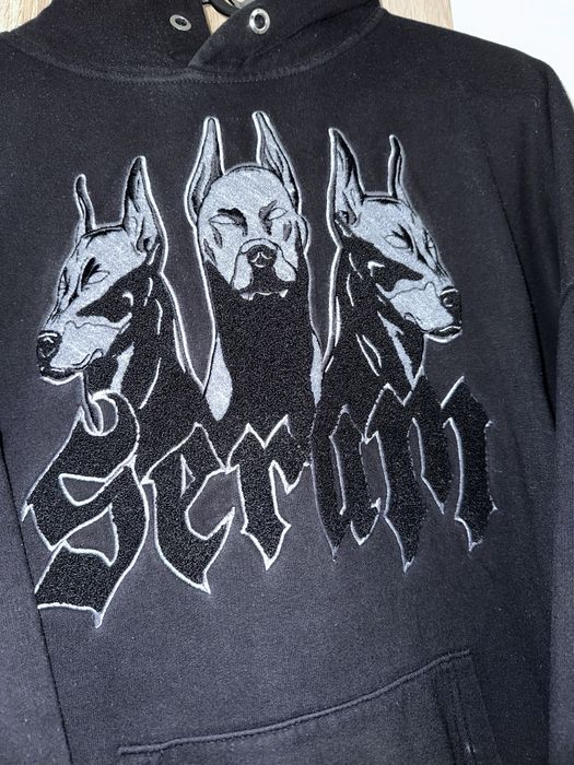 Bluza SERUM z grafiką psów – czarna, unisex