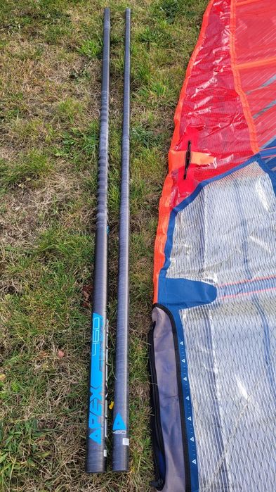 Żagiel winfsurfing severne mach 2 + maszt apex blue 460 sdm + przedłuż