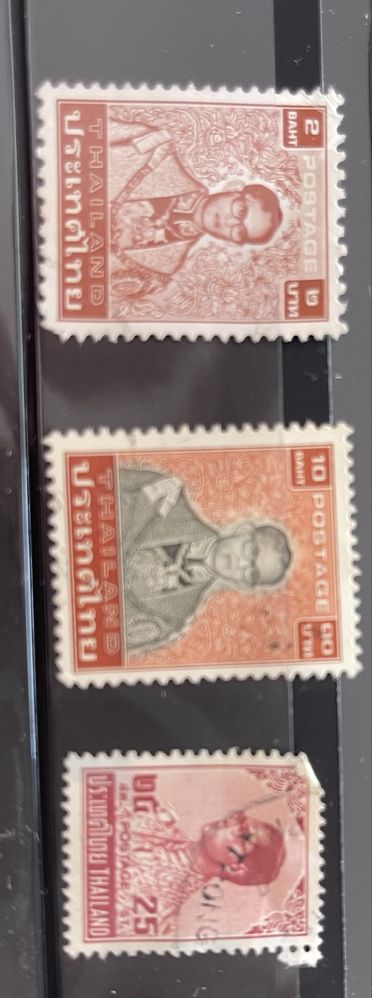 Lote de 3 selos da Tailândia
