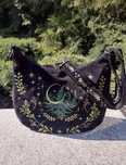 Torba fairy goth core paprocie las gotyk welur restyle