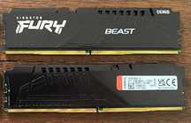 32 GB RAM Kingston Fury Beast Black [2x16GB 6000MHz DDR5 CL40 DIMM]