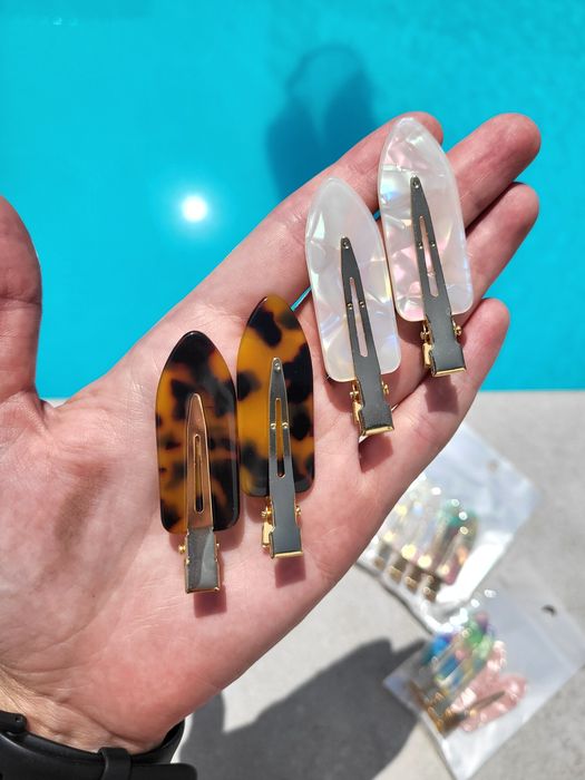 Заколка зажим що не заламує волосся, прищіпка для волосся, затискач