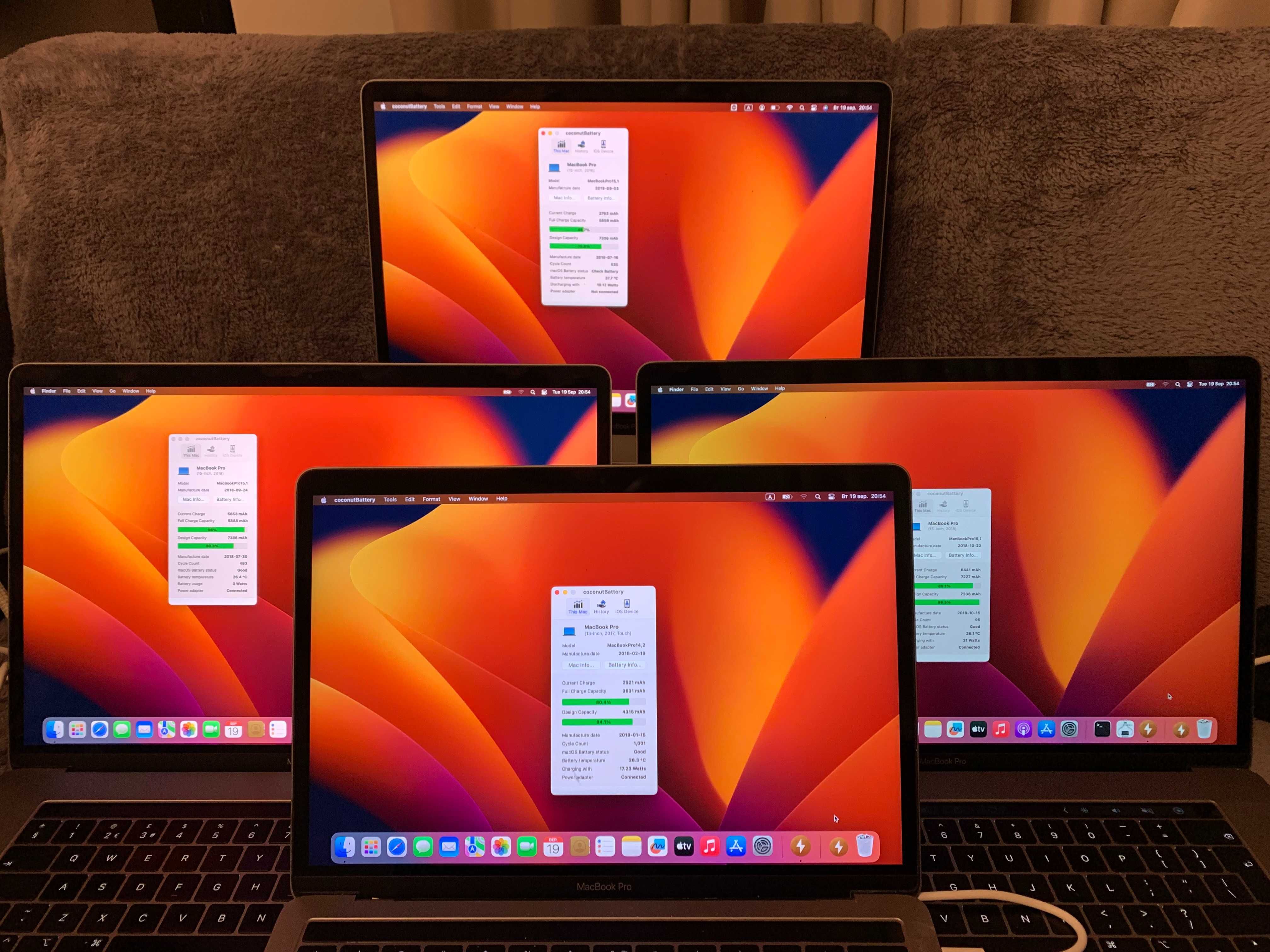 MacBook Pro та Air моделі від A1932,A1989,A1990 ... A2442
