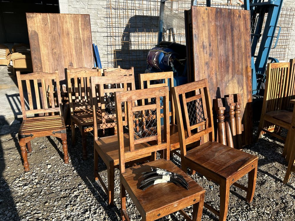 Porzadne krzesla kolonialne palisander indyjski