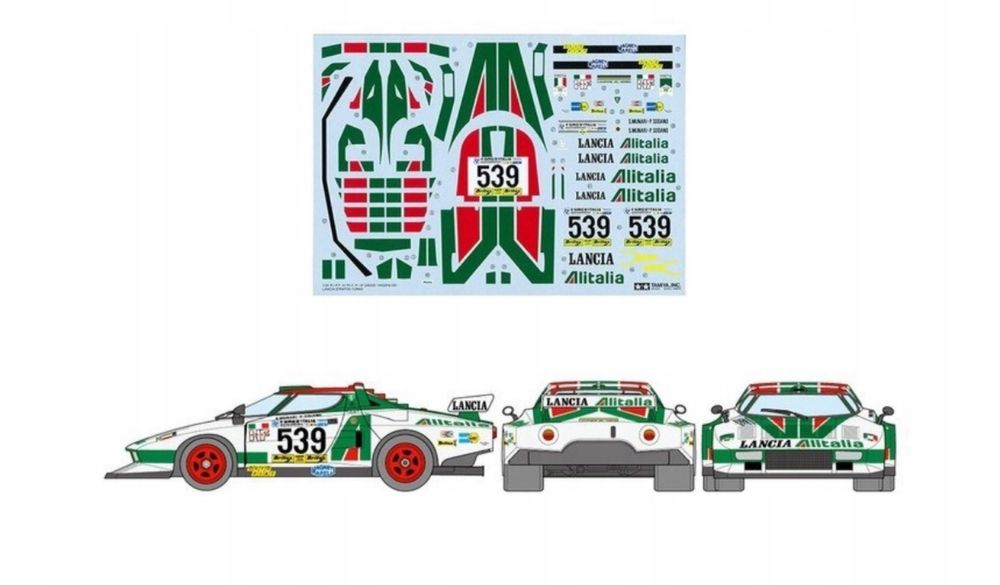 Samochód Lancia Stratos Turbo Tamiya 25210 model 1:24