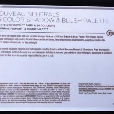 BH Cosméticos Nouveau neutros 26 Cores Sombra & Blush Paleta