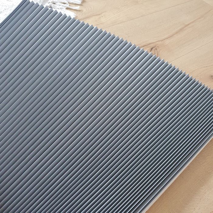 Materiał na plisy - szary zaciemniający