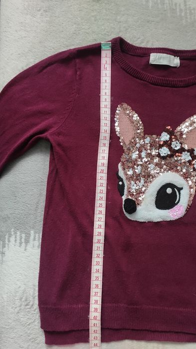 Sweterek dla dziewczynki rozmiar 110/116 H&M