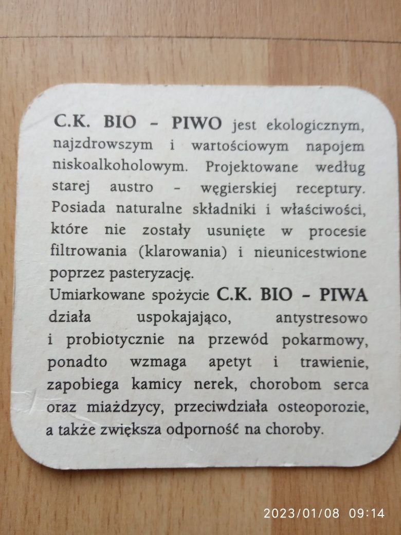 Podkładka pod piwo C.K.Browar
