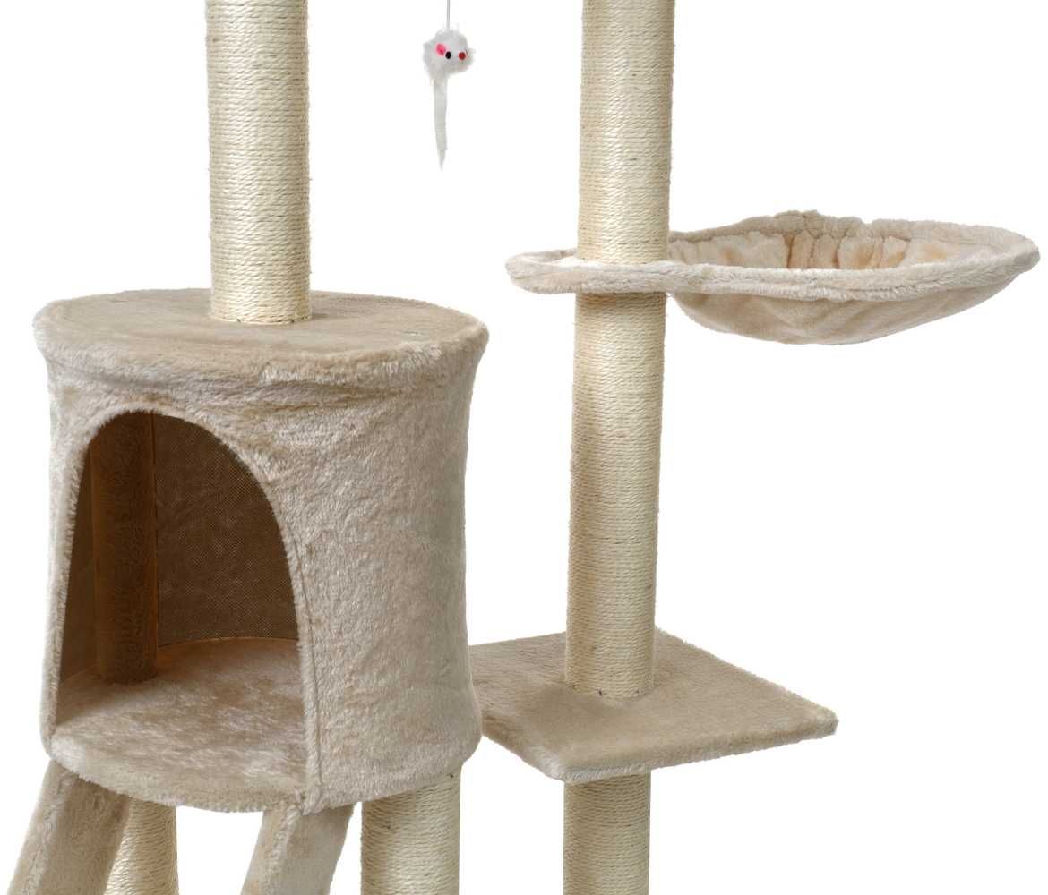 Drapak dla kota XL z zabawkami drzewko domek