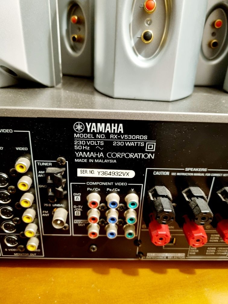 Sistema de som 5.1 Yamaha e Tannoy