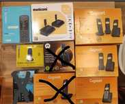 Telefones fixos com e sem fios