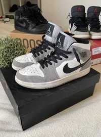 Jordan 1 Mid Light Smoke Grey 45