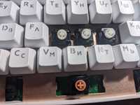 Механическая клавиатура кастом XW60V1 свичи SMK White