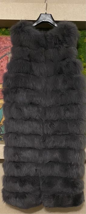 Натуральная  меховая жилетка 2 в 1