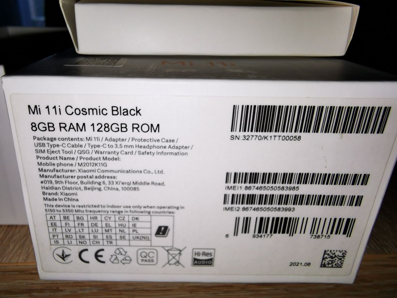 Xiaomi Mi 11 i Cosmic Black