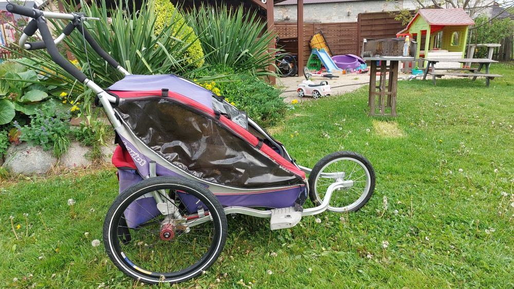 Przyczepka rowerowa thule chariot 2-dwu osobowa z hamulcem!!!