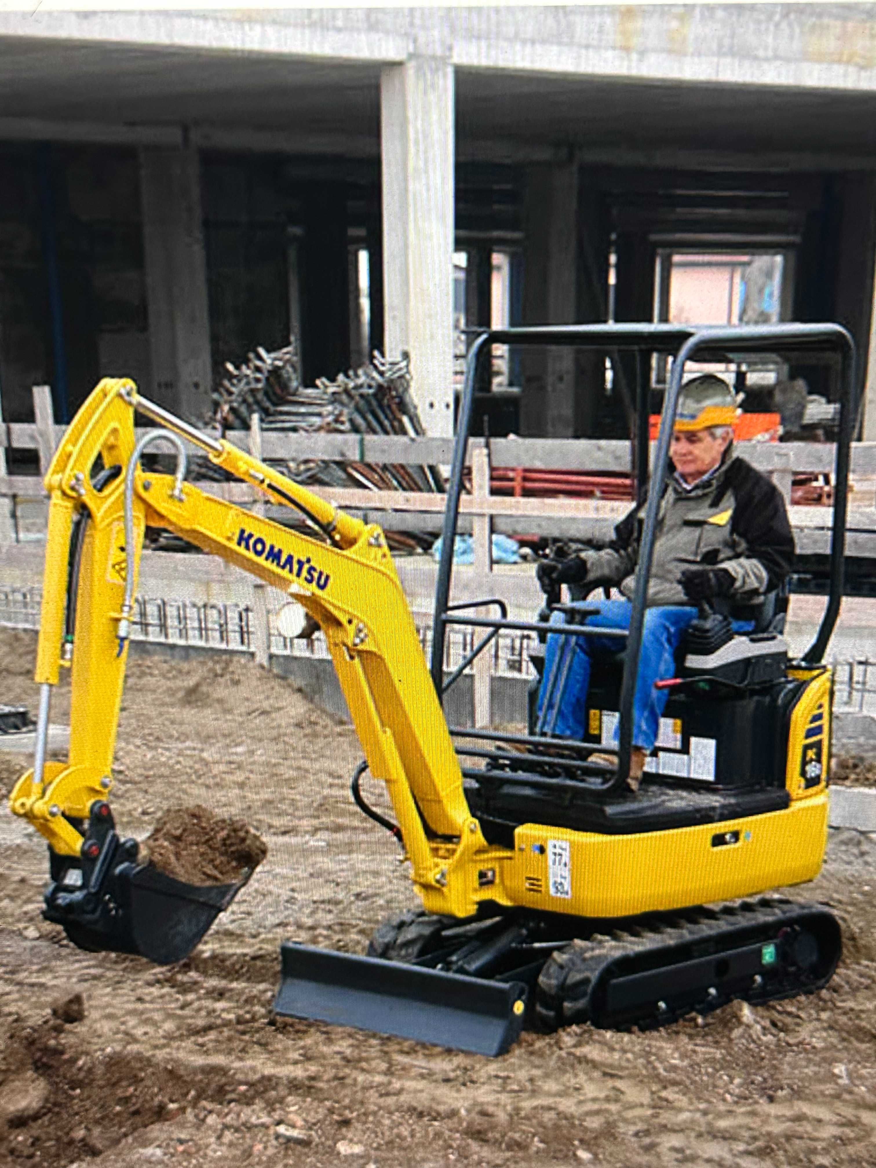 Пропонуємо оренду міні-екскаватора Komatsu  вага всього 1.5 тонни