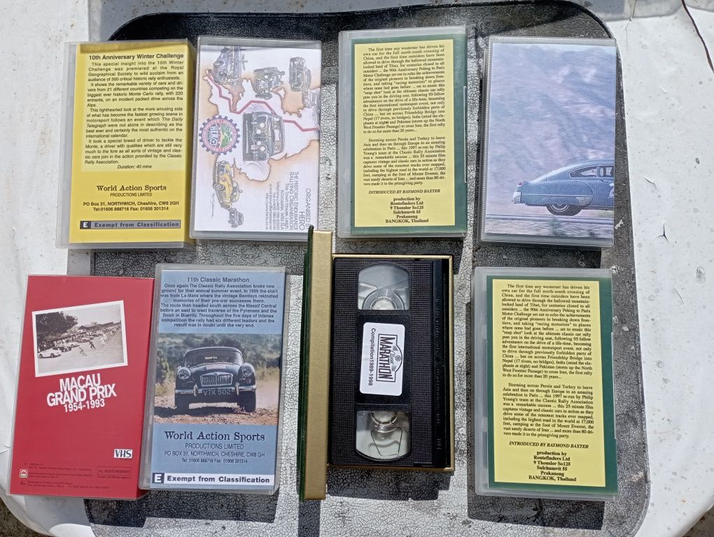 Filmes vintage VHS automobilismo