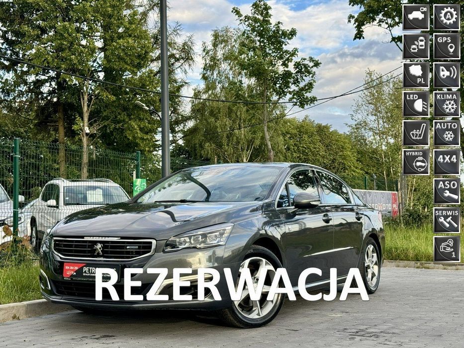 Peugeot 508 2.0 / 163KM HYBRID4 Automat Nawigacja Kamera Skóra Masaże Grzane Fotel