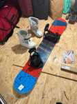 Zestaw snowboard deska (149cm) + wiązania + buty (40)