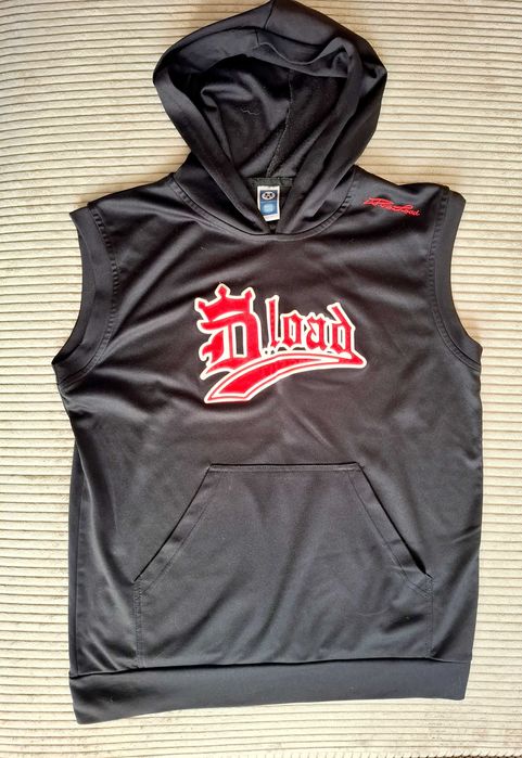 C&A kamizelka bezrękawnik z kapturem oldschool vintage 158/164