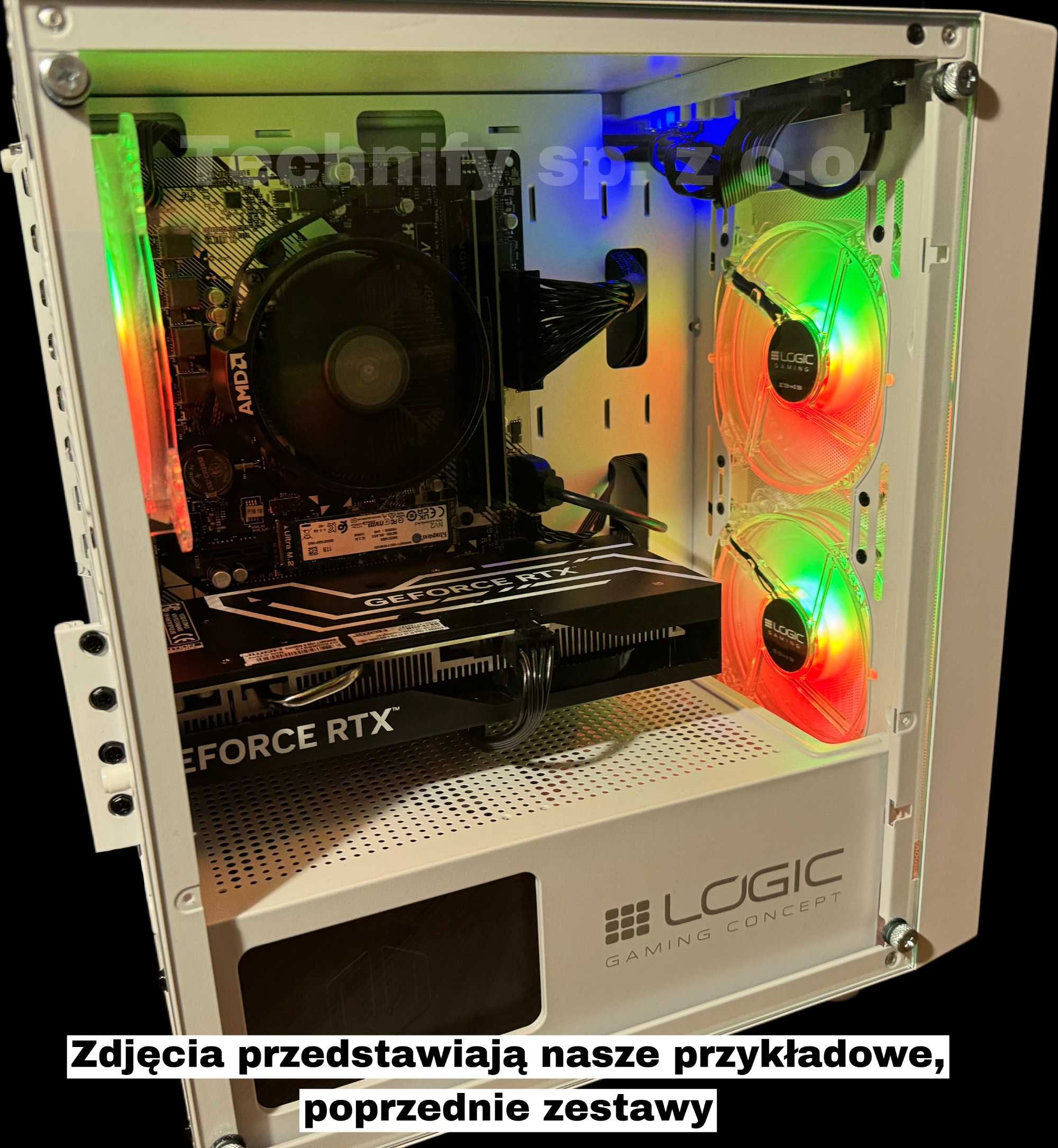 Komputer Gamingowy R5 5600, RTX 5070 32GB RAM, FV 23% Gwarancja 2 Lata