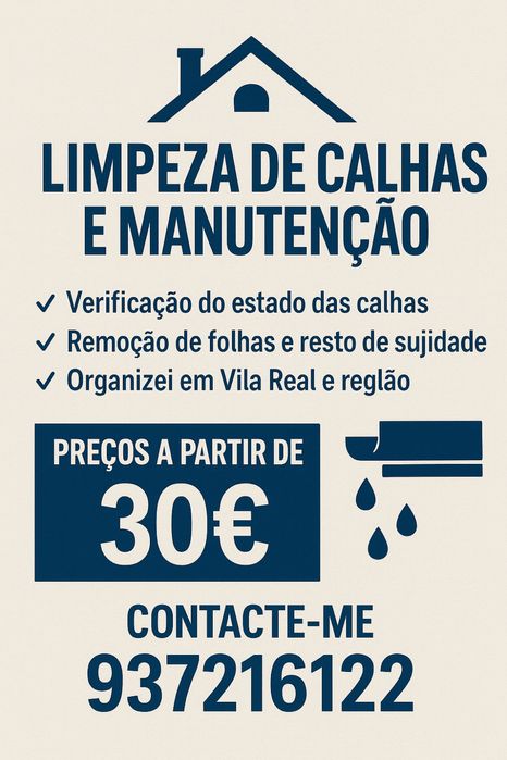 Limpeza de calhas e manutenção