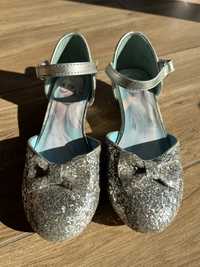 Pantofelki srebrne 30