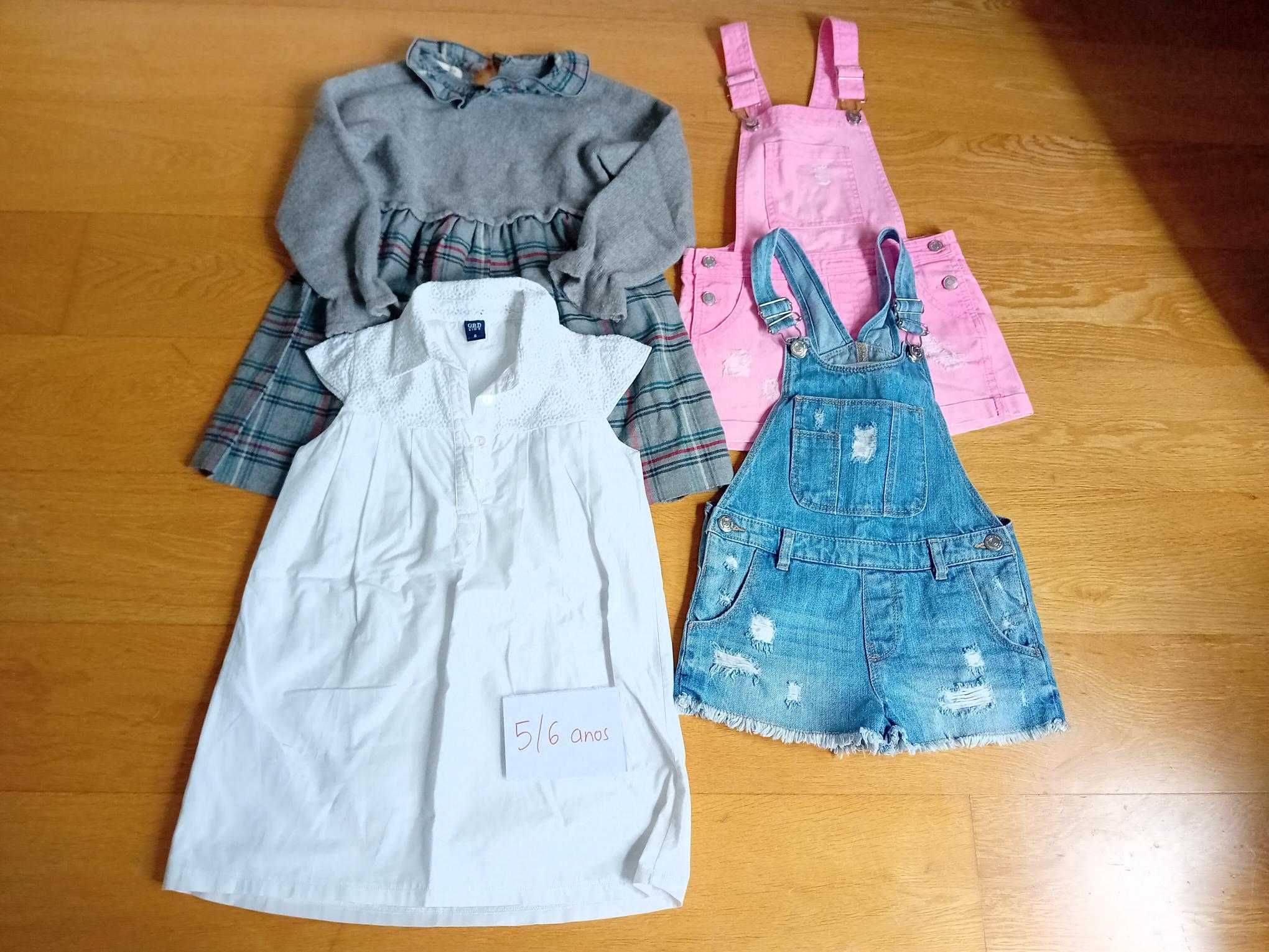 Lotes roupa menina - 3/4 anos, 4/5 anos e 5/6 anos