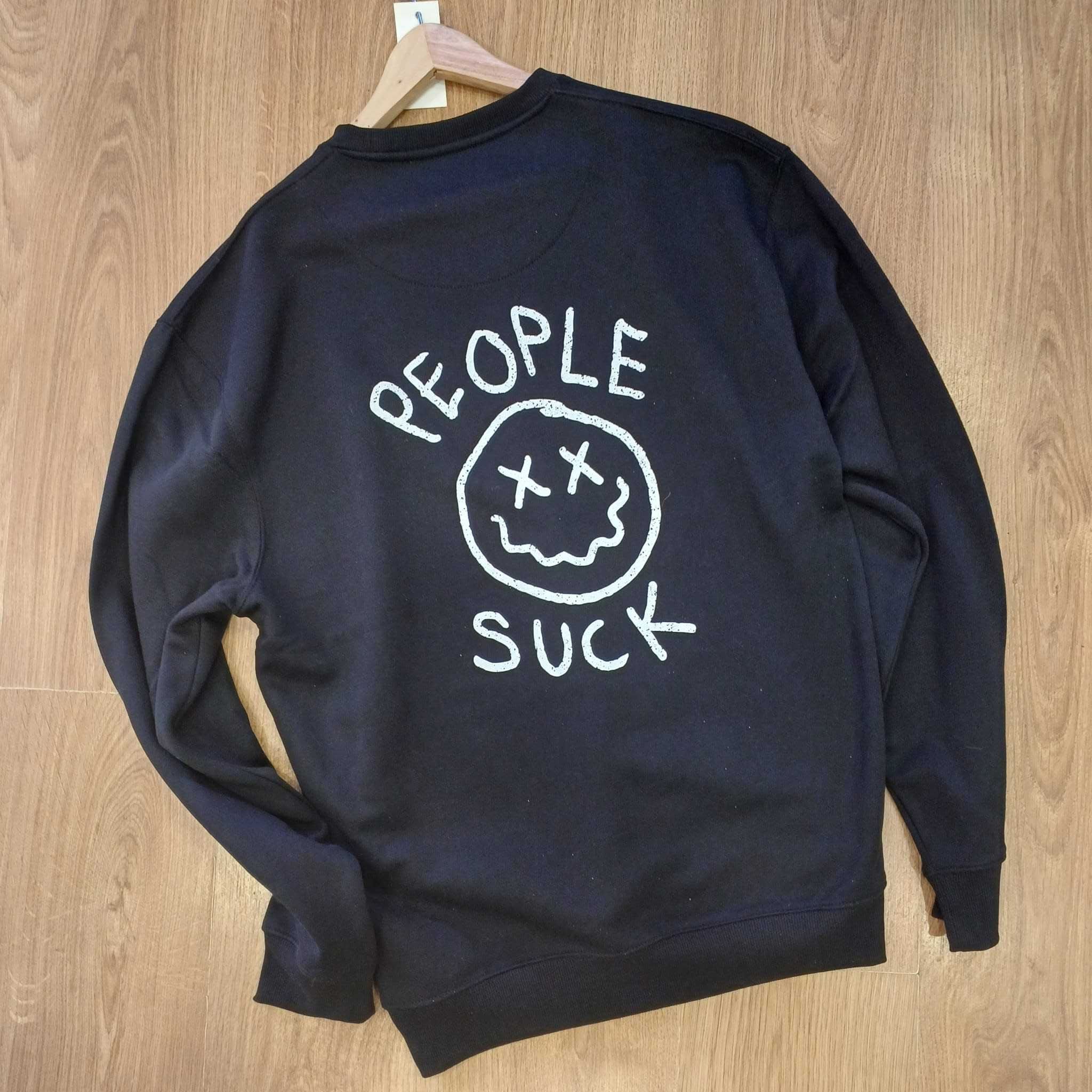 Sweatshirt People Suck Black