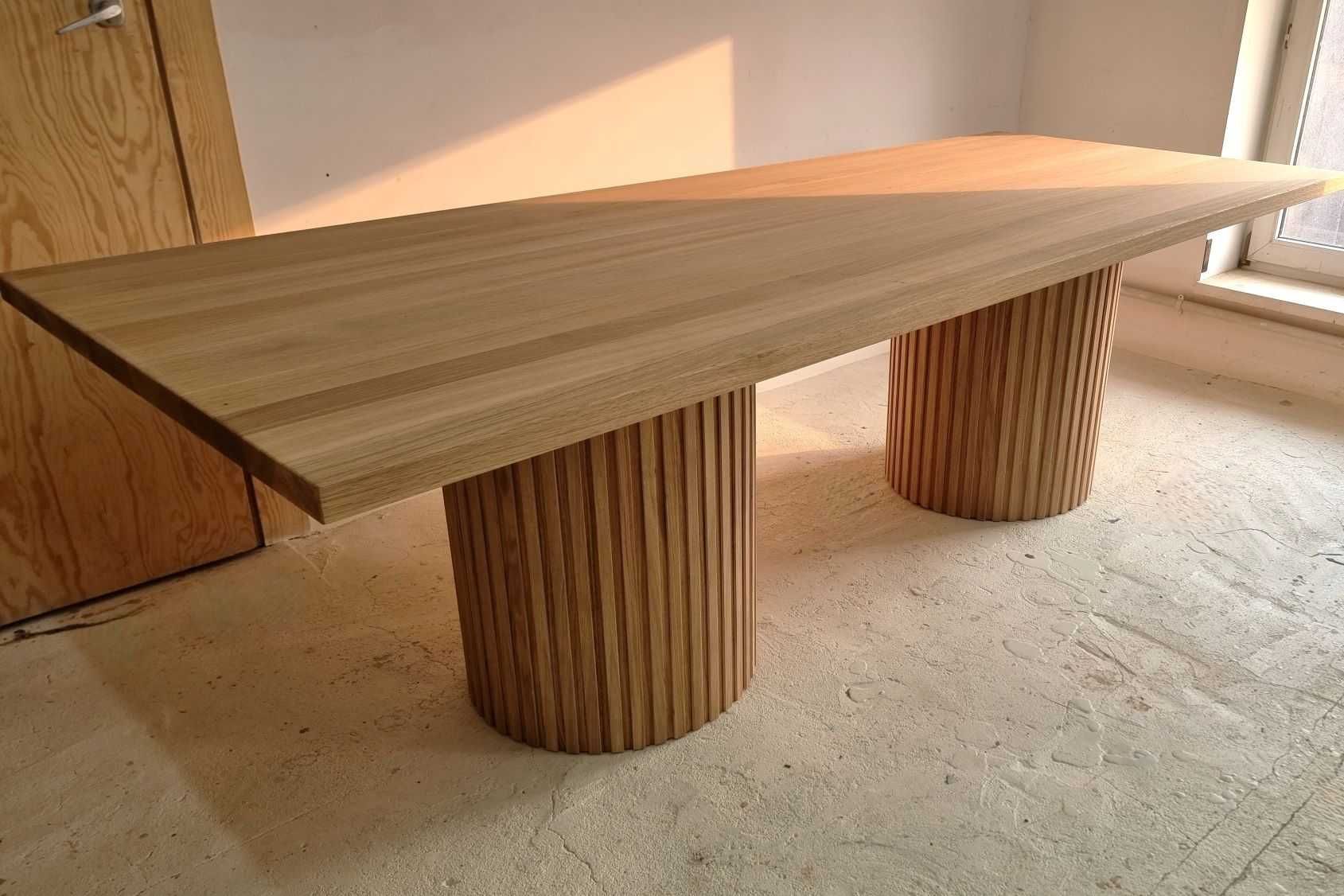 Stół dębowy rozkładany rustykalny modern farmhouse PRODUCENT