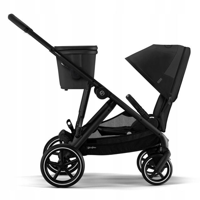 cybex gazelle s 2.0 wózek spacerowy z opcją bliźniaczego  moon black