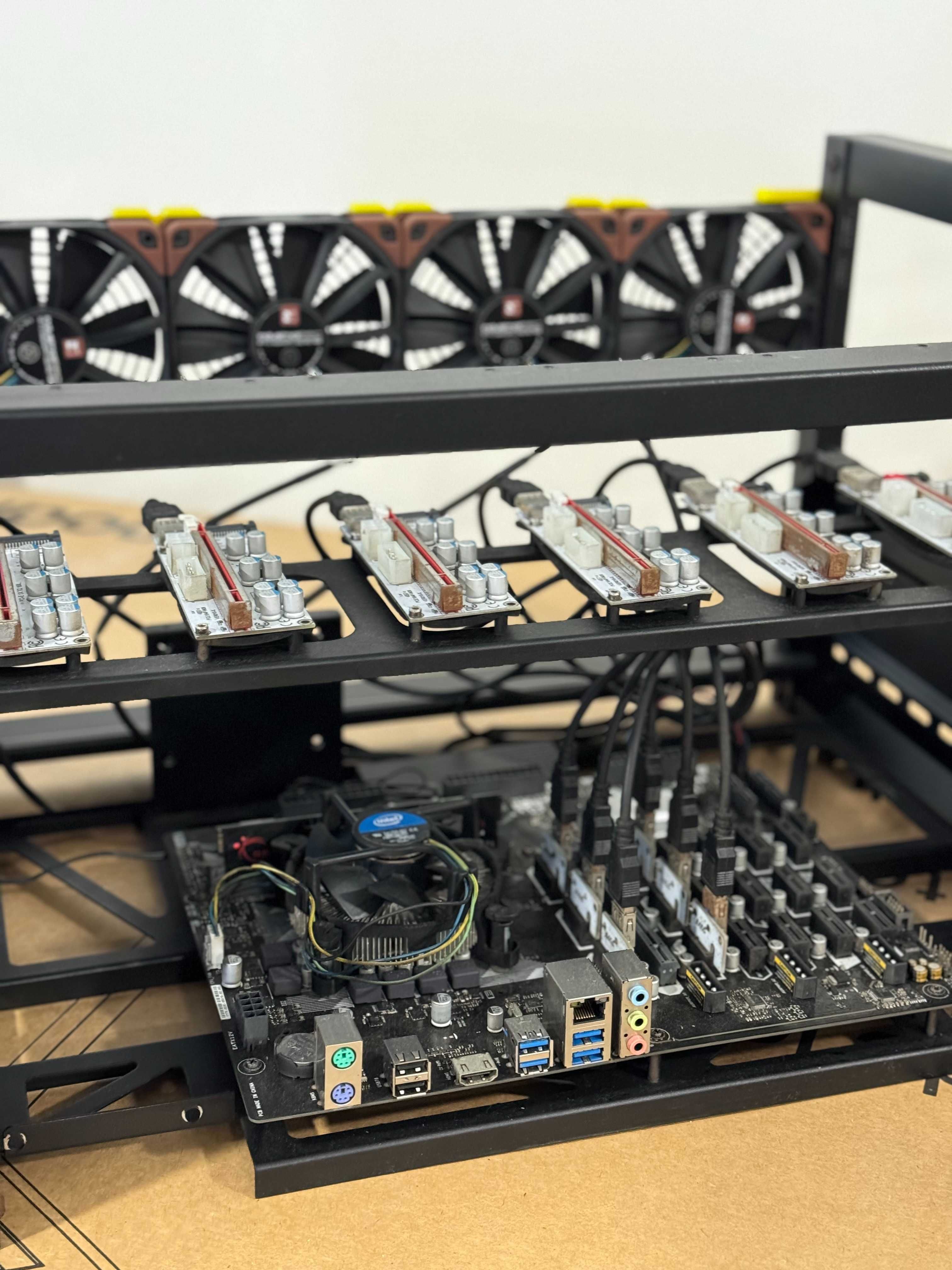 Mining Rig para 6 GPUs