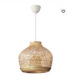 Lampa bambusowa wisząca Ikea Misterhult stan idealny