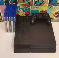 Konsola PlayStation ps4 Fat 500GB Gwarancja 12m + 5 gier  Szczecin