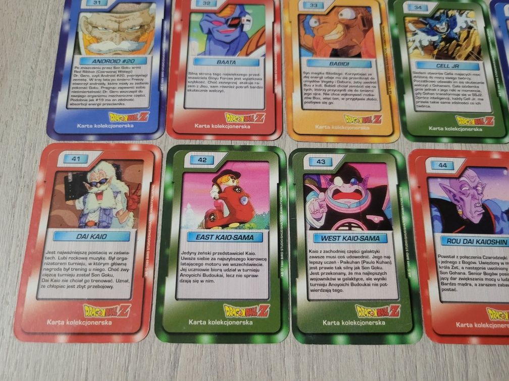 Karty Dragon Ball Chio - 50/50 DBZ kolekcjonerskie